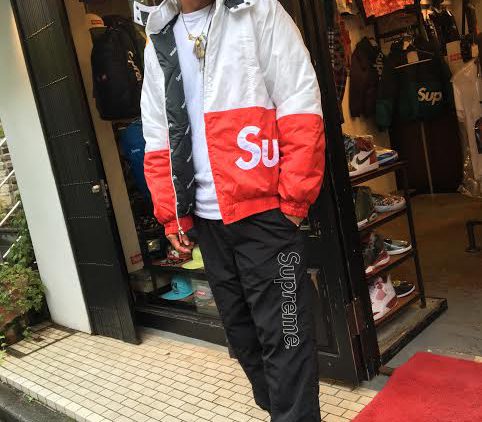 Supreme Sideline Side Logo Parka 16aw 赤 - ダウンジャケット