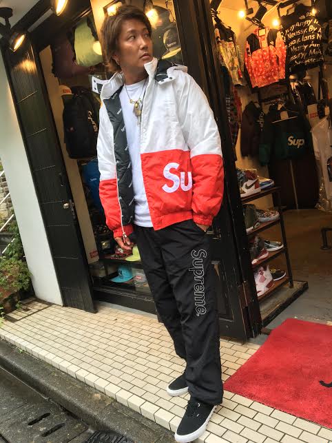 supreme sideline side logo parka