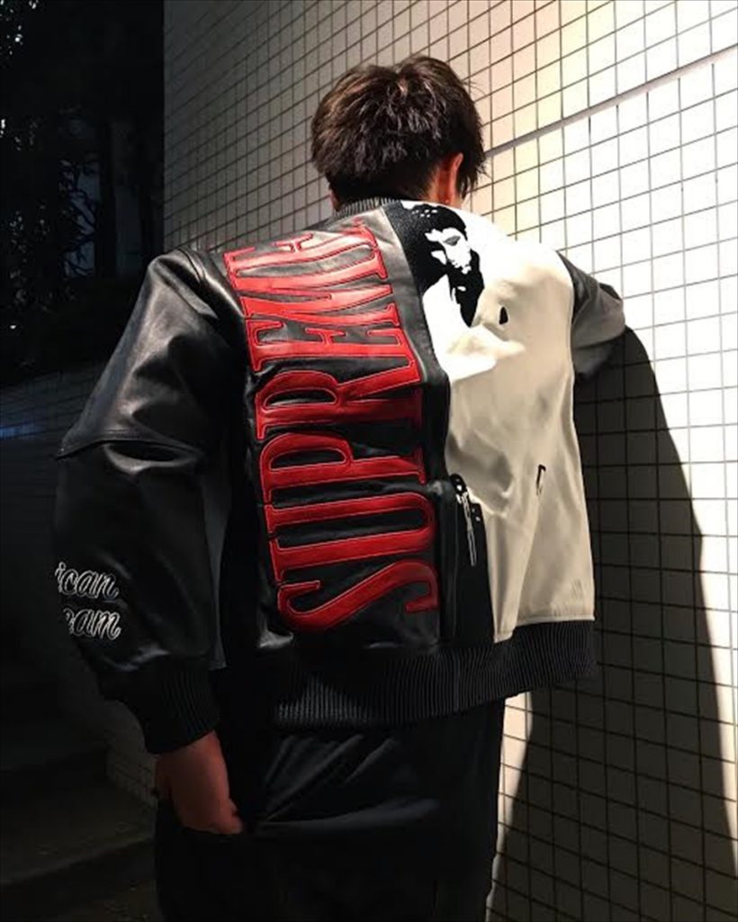 Supreme 17aw Scarface Embroidered Leather Jacket. | Fool's Judge ...