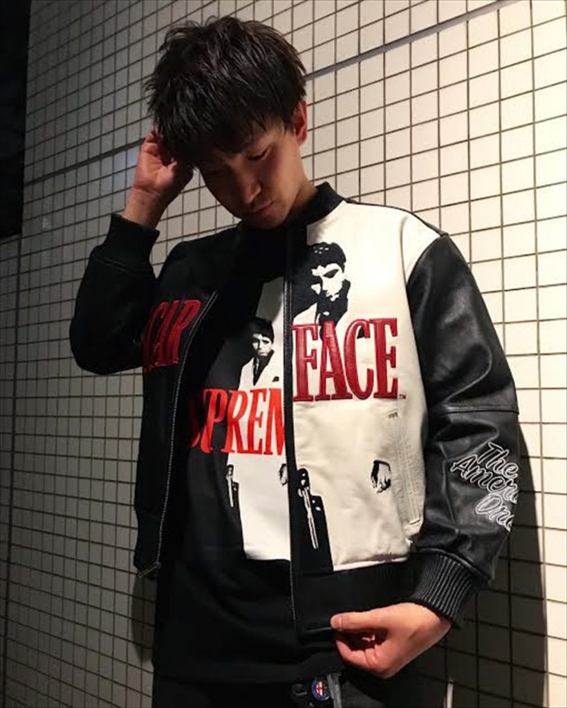 Supreme Scarface Embroidered Leather Jacket シュプリーム